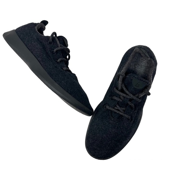 Allbirds Wool Runners Sneakers Natural Black Size